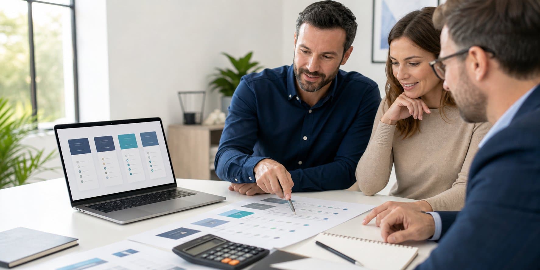 Consultoria revisando planes y modulos empresariales